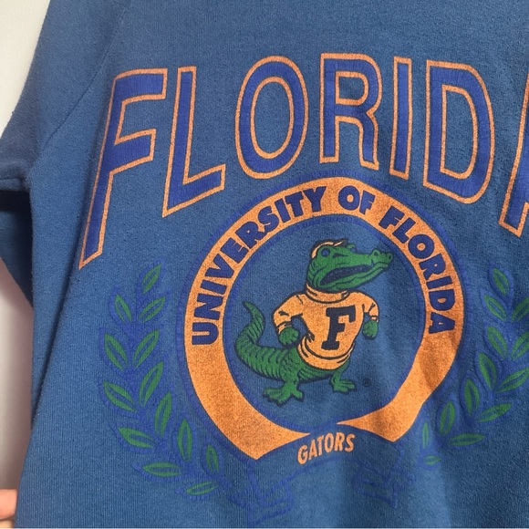 Vintage 90s Fruit of the Loom Blue Florida Gators Sweatshirt - Picture 3 of 16